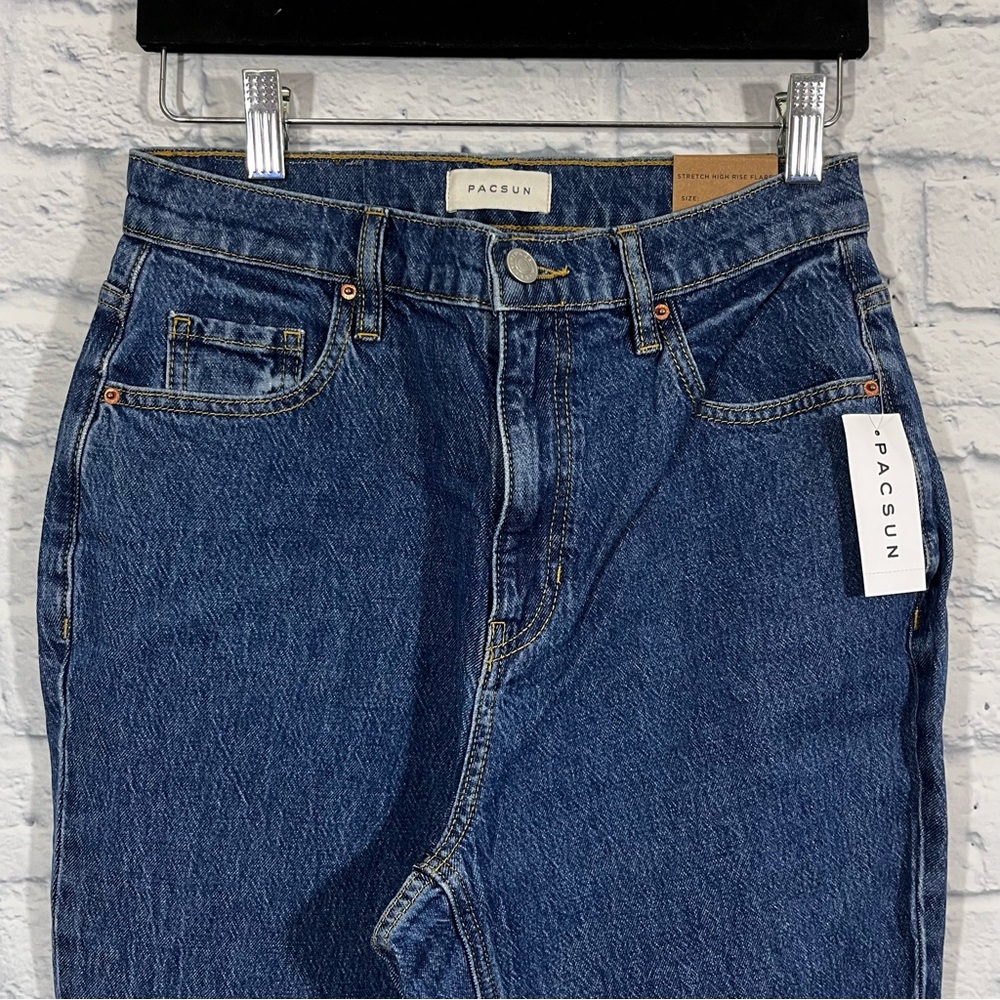 PacSun Women’s Stretch High Rise Flare Jeans - Picture 3 of 9